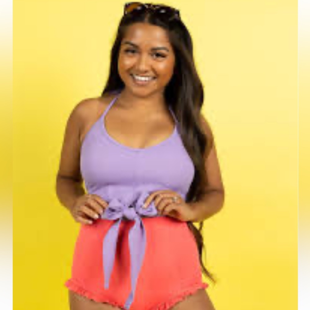 Dusty purple tied up top size small by Kortni Jeane